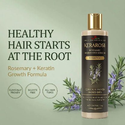 Kerarose Rosemary Hydrolyzed Keratin Shampoo 114 gm (Pack of 2)